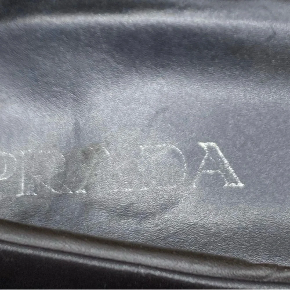 Prada Men's Brown Leather Slip On Loafers Square Toe Size 12 Us - Picture 8 of 12
